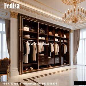 Elegant Wardrobe Design with Modern Storage Solutions No-2969