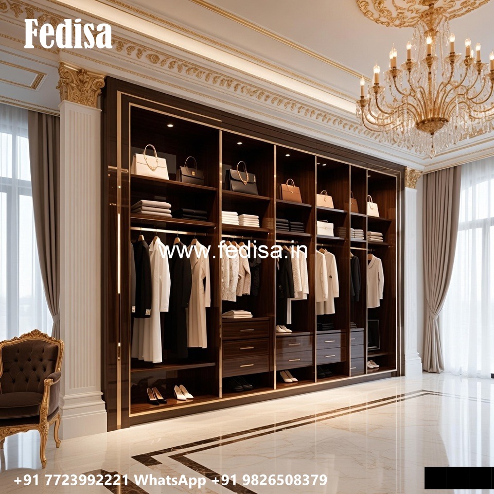 Elegant Wardrobe Design with Modern Storage Solutions No-2969