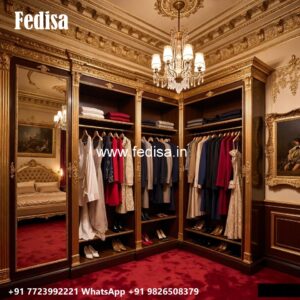Luxury Bedroom Wardrobe Design with Smart Features No-2975