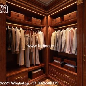 Classic Wardrobe Design with Decorative Panels No-3316