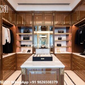 Classic Wardrobe Design with Carved Doors No-3329