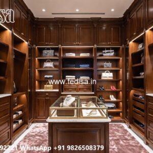 Elegant Master Bedroom Wardrobe Design No-3330