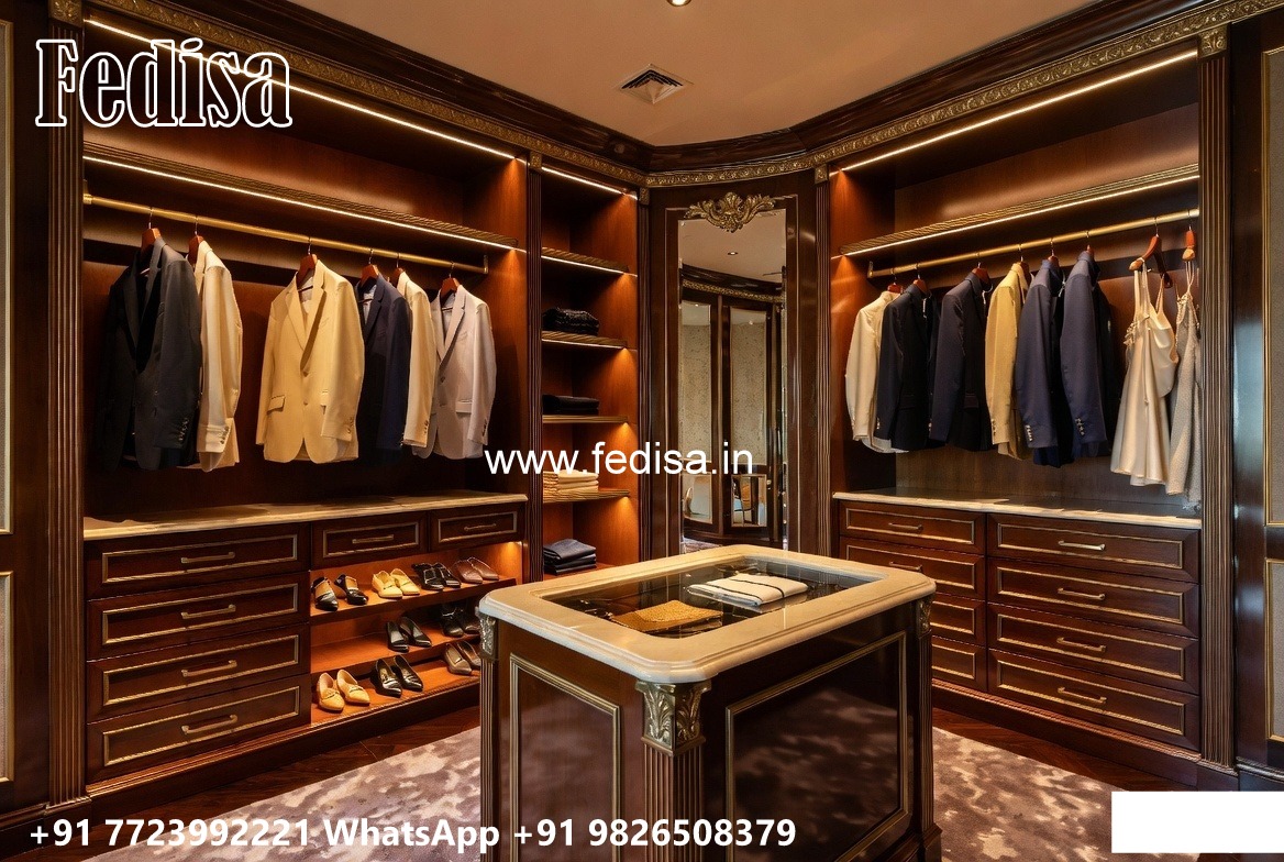 Wooden Wardrobe Design with Classic Elegance No-3346