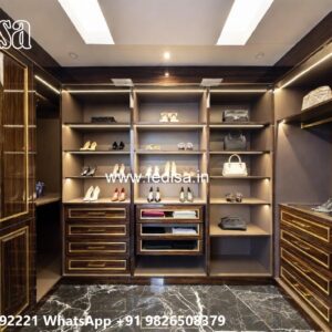 Classic Wardrobe Design with Artistic Carvings No-3348
