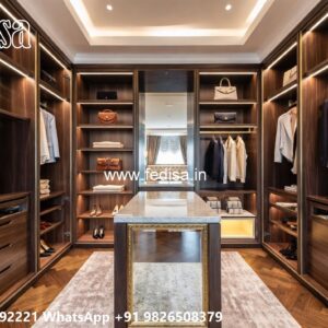 Luxury Classic Wardrobe with Mirror Panels No-3355