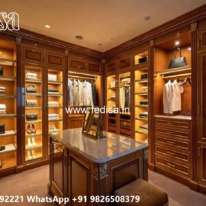 Traditional Wardrobe Design with Custom Features No-3379