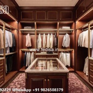 Classic Closet Design with Decorative Mirrors No-3381