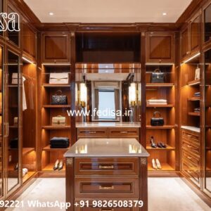 Royal Wardrobe Design with Premium Wood No-3408