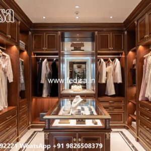 Classic Wardrobe Design with Rich Carvings No-3411
