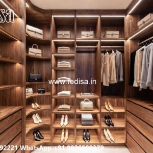 Classic Wardrobe Design with Decorative Accents No-3435
