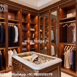 Traditional Wooden Wardrobe with Elegant Touch No-3436