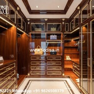 Wooden Closet Design with Elegant Craftsmanship No-3443