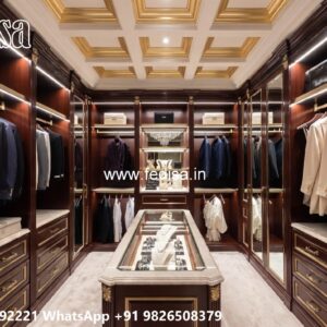 Traditional Wardrobe Design with Artistic Details No-3450