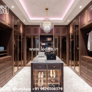 Elegant Wooden Closet with Vintage Charm No-3475