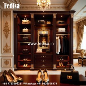 Traditional Wardrobe Design with Wooden Elegance No-3482