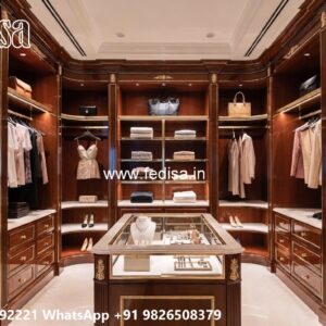Classic Wardrobe Design with Luxury Mirrors No-3553