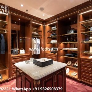 Elegant Wardrobe Design with Premium Wood Beauty No-3562