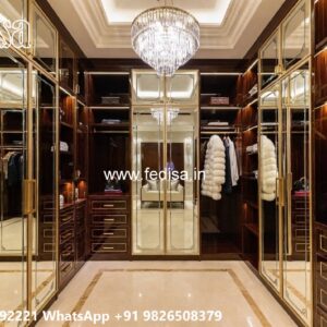 Timeless Wooden Wardrobe with Artistic Finish No-3578