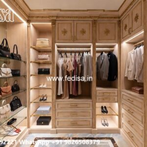 Premium Wardrobe Design with Decorative Details No-3583