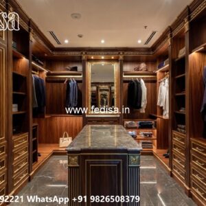 Classic Wardrobe Design with Wooden Sophistication No-3586