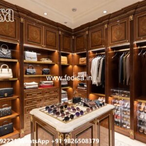 Luxury Classic Closet with Rich Wooden Texture No-3591