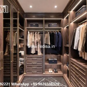 Contemporary Wardrobe Design with Glass Finish No-3602
