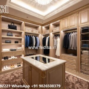 Luxury Wardrobe Design with Decorative Lighting No-3651