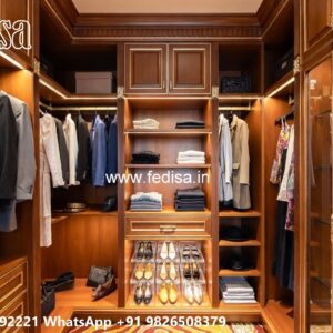 Modern Wardrobe Design with Elegant Lighting No-3679
