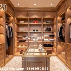 Modern Wardrobe Design with Sleek Storage No-3713