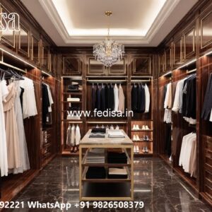 Sliding Wardrobe Design with Elegant Finish No-3715