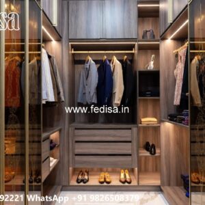Wardrobe Design with Luxury Wooden Finish No-3721
