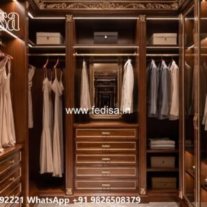 Elegant Wooden Wardrobe Design Trends No-3732