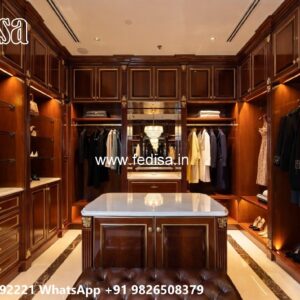 Modern Wardrobe Design with Custom Features No-3745