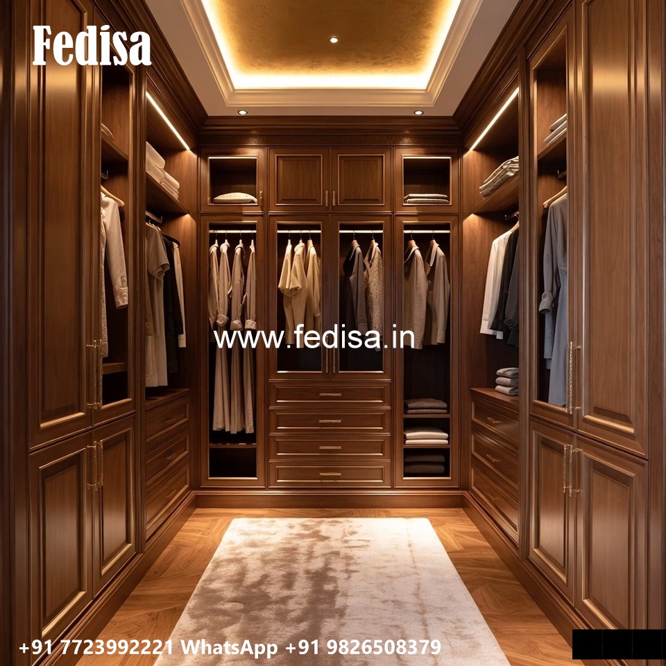 Contemporary Wardrobe Design with Stylish Details No-3763