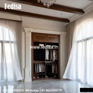 Elegant Wardrobe Design with Custom Shelves No-3768