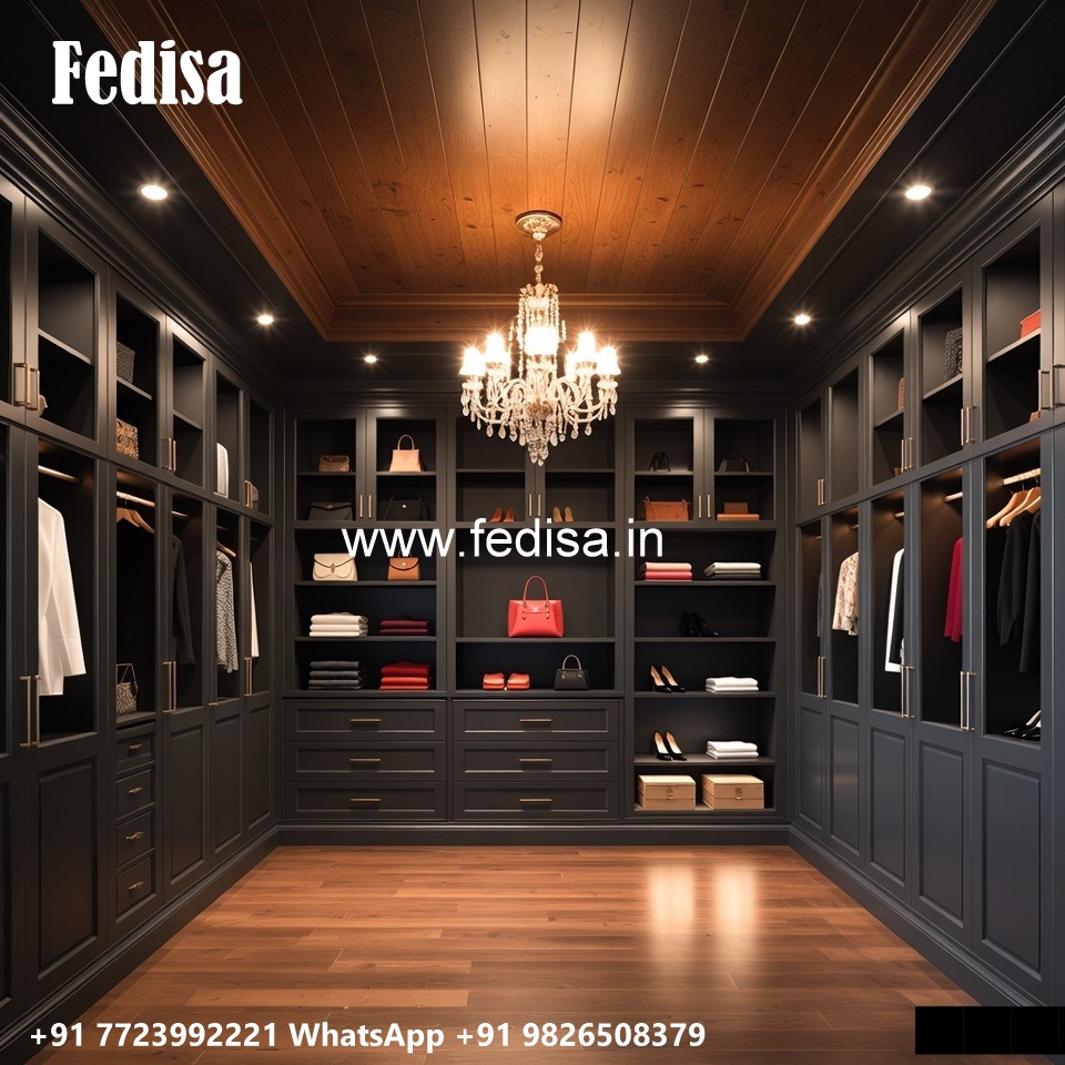 Stylish Wardrobe Design with Luxury Details No-3801