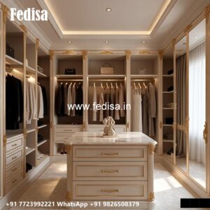 Modern Wardrobe Design with Decorative Panels No-3807