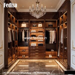 Premium Wardrobe Design with Glass Elements No-3810