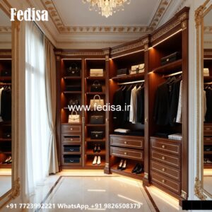 Modern Wardrobe Design with Hidden Lighting No-3814