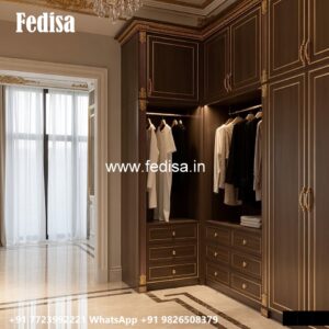 Elegant Wardrobe Design with Decorative Mirrors No-3823