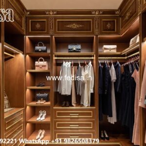 Luxury Wardrobe Design with Premium Glass Doors No-3857