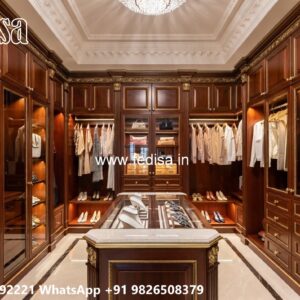 Luxury Wardrobe Design with Wooden Sophistication No-3864