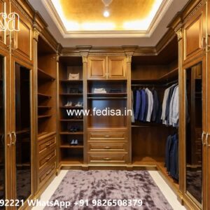 Elegant Wardrobe Design with Modern Storage Solutions No-3868