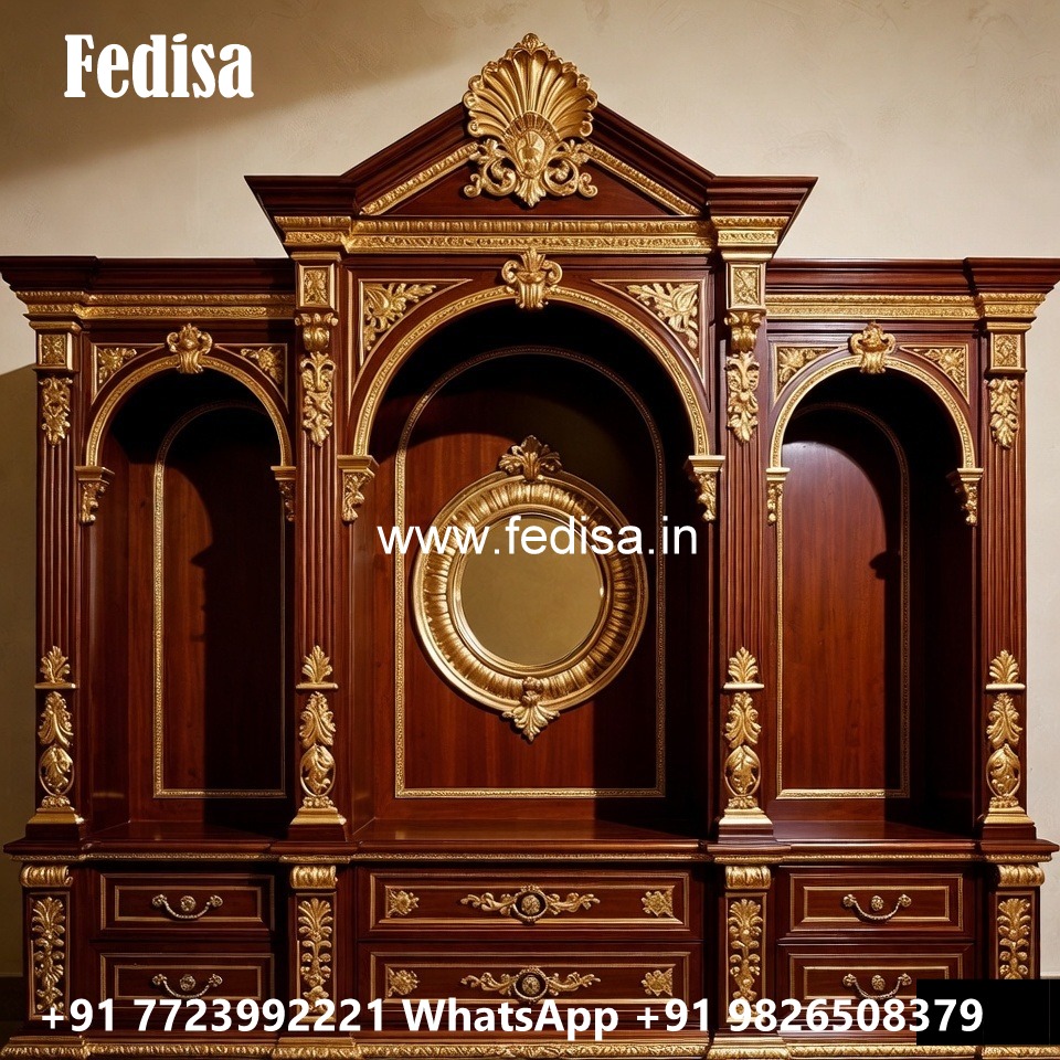 Stylish Wardrobe Design with Wooden Texture No-10875