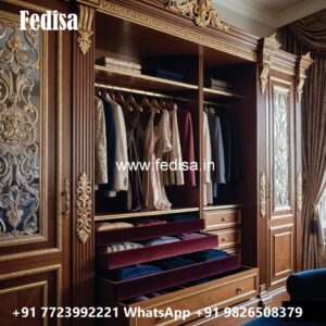 Contemporary Wardrobe Design with LED Features No-10909