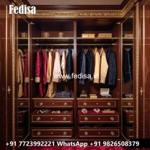 Elegant Wooden Wardrobe Design Trends No-10924