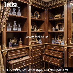Stylish Wardrobe Design with Mirror Doors No-10950