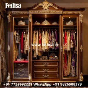 Modern Wardrobe Design with Sliding Glass Doors No-10971