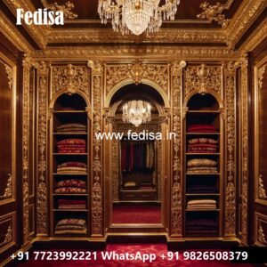 Elegant Wardrobe Design with Decorative Mirrors No-11015