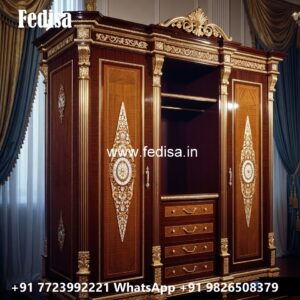 Stylish Wardrobe Design with Premium Wood Finish No-11023